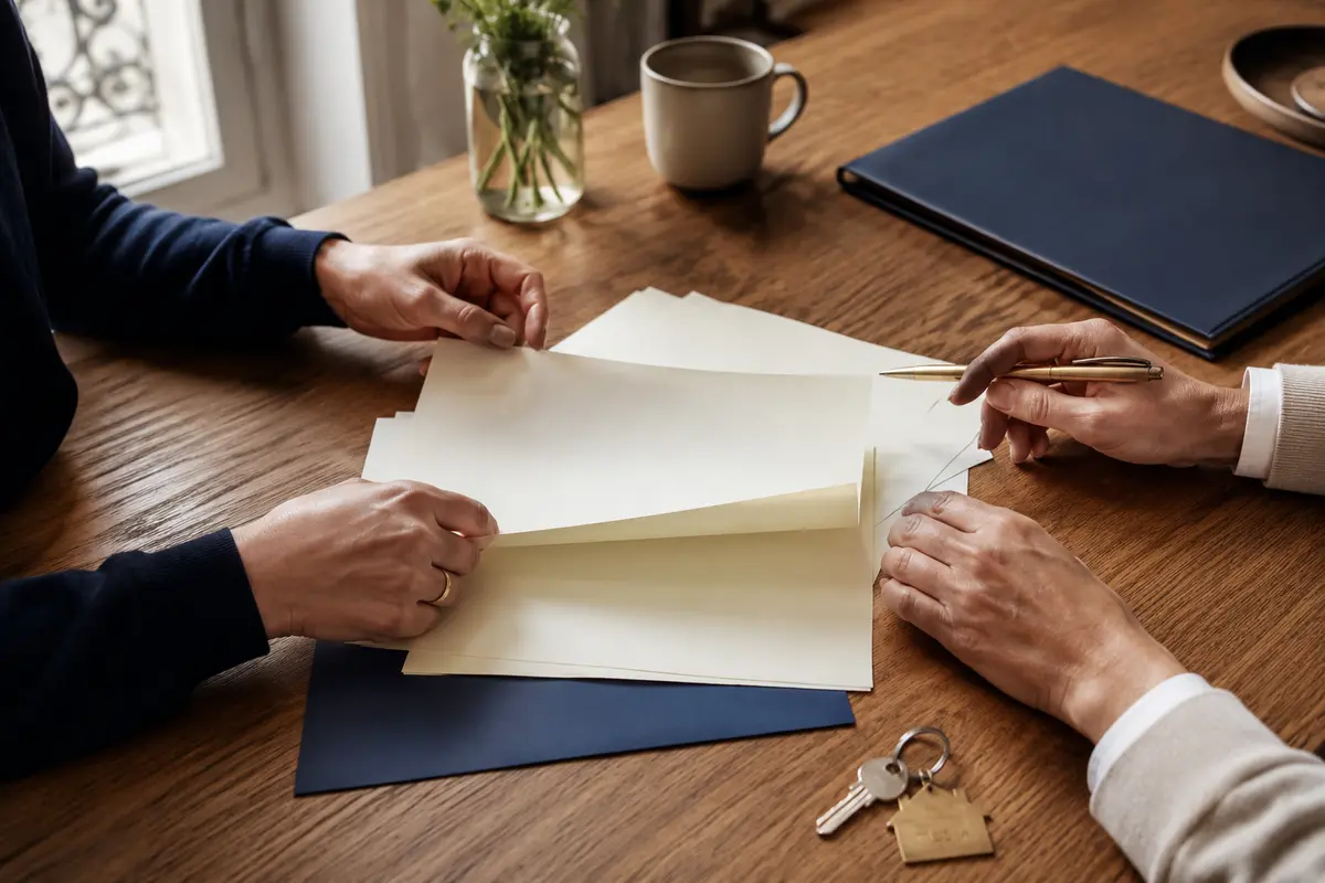 Étude confidentielle d’un dossier immobilier